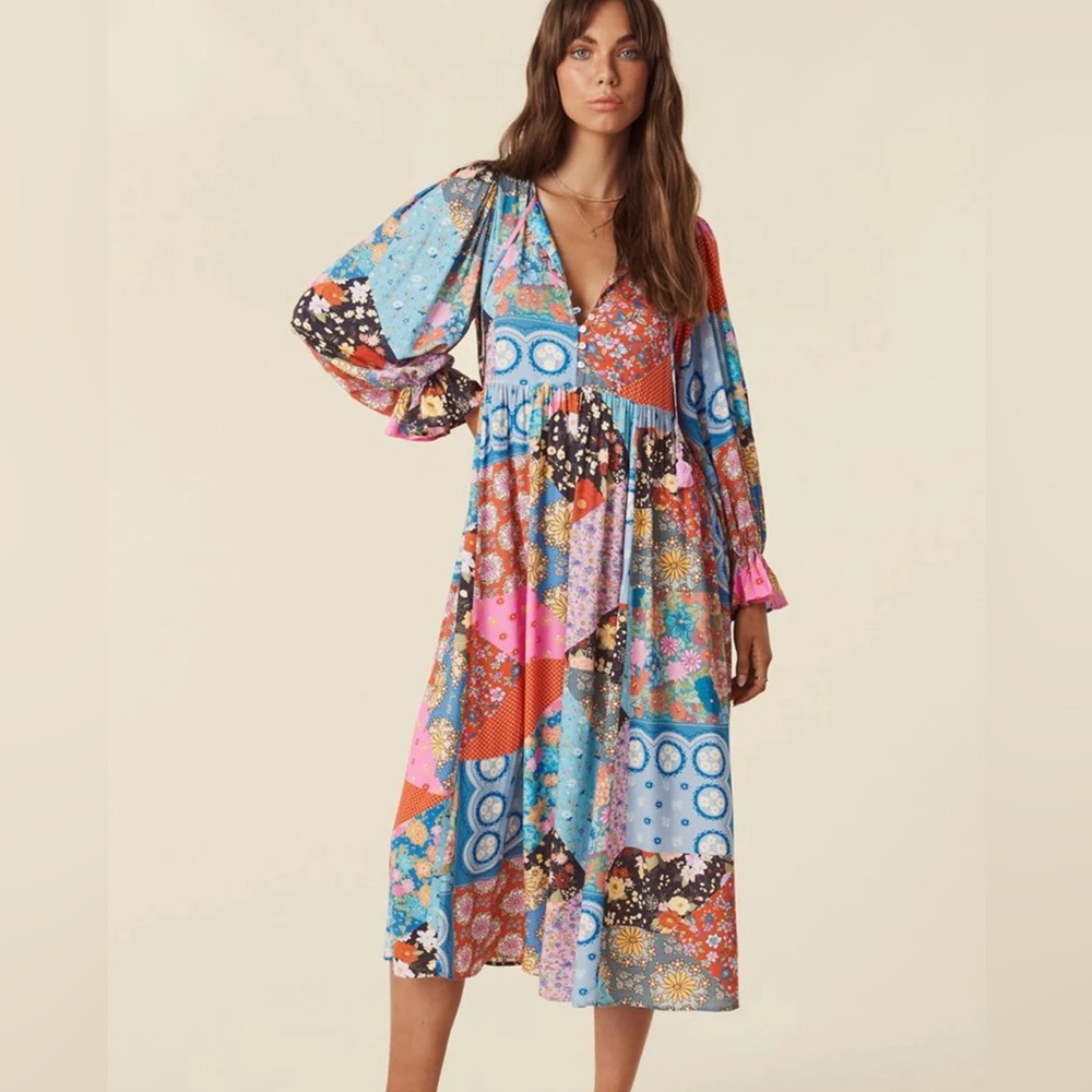Spell Cha Cha Boho Midi Dress size large